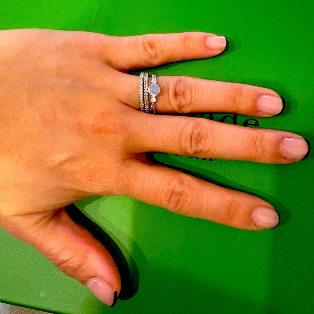 14k gold plate rings size 5 engagement